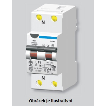 OEZ LFI 10B/1N/0,03 … kombinace jistič-chránič - typ AC
