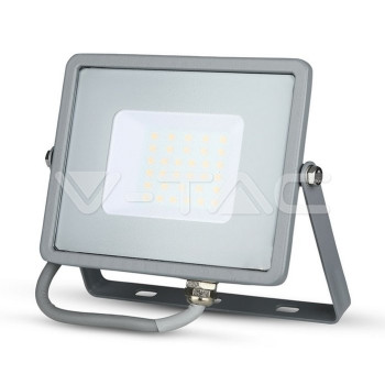 VT-30 (455) … LED reflektor, 30W, 4000K denní bílá, 2400lm IP65 šedé tělo, Samsung čipy (80 lm/W)