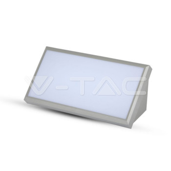 VT-8054 (218234) … LED venkovní nástěnné svítidlo hranaté, 12W, 4000K denní bílá, 1250lm IP65, šedé