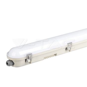 VT-120136 (2120217) … LED průmyslové svítidlo, 36W, 120cm, 4000K denní bílá, 4320lm, IP65, mléčný kryt+kov klipy, 3 roky záruka