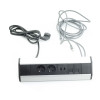 FKT rohová zásuvková lišta 2x230V+2xUSB+2xRJ45, IP20