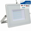 VT-30 (21404) … LED reflektor, 30W, 4000K denní bílá, 2340lm, IP65, bílé tělo (78 lm/W)