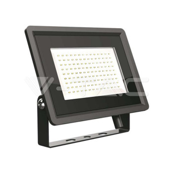 VT-49104 (6722) … LED reflektor, 100W, 4000K denní bílá, 8700lm, IP65, černé tělo (87 lm/W)