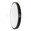 VT-8624 (76361) … LED svítidlo přisazené, kruh pr.295mm, IP44, 24W, 3000K teplá bílá, 2500 lm, černý rámeček, 295x65 mm