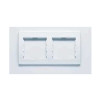 AYA5802221 Rámeček dvojnásobný, polar, Schneider electric