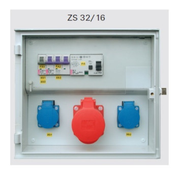 DCK ZS 16/16/PNP7/A … zásuvkový rozvaděč , na stěnu, termoplast