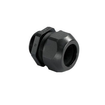AG-1545.09.08 … Kabelová vývodka Syntec, plastová, černá, závit Pg9, pro průměr kabelu 3,0 až 8,0 mm, délka závitu 8 mm