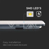 VT-1253 (10221) … LED průmyslové lineární svítidlo 36W, 120cm, IP65, 4000K denní bílá, 4320 lm
