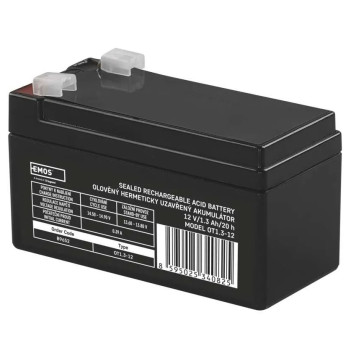 EMS B9652 … bezúdržbový olověný akumulátor 12 V/1,3 Ah, faston 4,7 mm